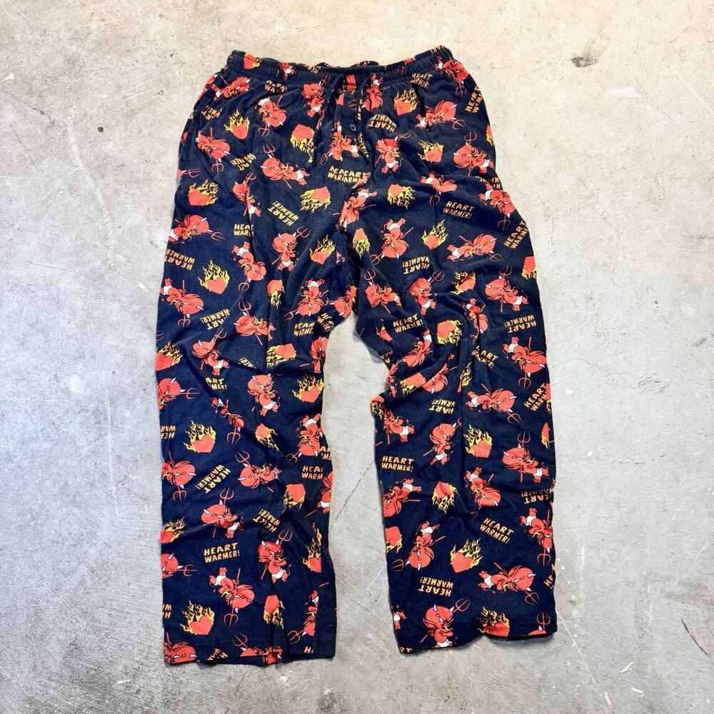Jack-o-Lantern,Bats Unisex 100% Cotton "Hot Stuff" PJ Bottoms,Pants L